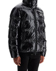 Dsquared2 lightweight black padded nylon jacket with high collar