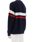 Dsquared2 wool sweater with varsity patch