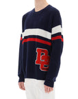 Dsquared2 wool sweater with varsity patch