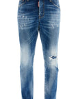 Dsquared2 slim fit navy blue used effect jeans