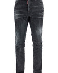 Dsquared2 cool guy black cotton jeans with faded effect