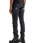 Dsquared2 cool guy black cotton jeans with faded effect