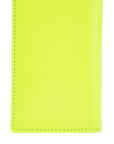 Comme Des Garcons Wallet compact wallet in fluorescent yellow goat leather