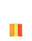 Comme Des Garcons Wallet compact wallet in fluorescent yellow goat leather