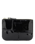 Comme Des Garcons Wallet zip around patent leather wallet with zipper