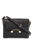 Marni black calfskin shopping bag with distinctive closure