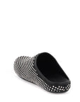 Marni leather fussbett clogs with rhinestones