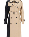 Sacai 'color block gabardine trench