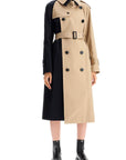 Sacai 'color block gabardine trench