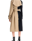 Sacai 'color block gabardine trench