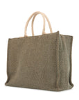 Marni large raffia effect tote bag