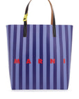 Marni striped tribeca tote bag