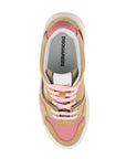 Dsquared2 suede new jersey sneakers in leather