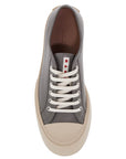 Marni elegant gray calfskin men's sneakers