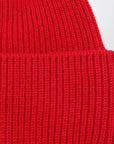 Destin Red wool and cashmere beanie