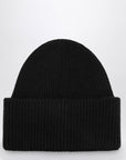 Destin Black cashmere blend beanie