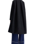 Marni minimalist black cotton raincoat for women