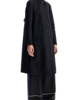 Marni minimalist black cotton raincoat for women