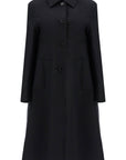 Marni minimalist black cotton raincoat for women