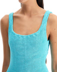 Hunza G. one-piece square neck swims