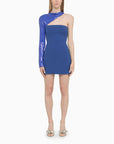 David Koma Blue one-shoulder dress