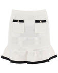 Self-Portrait Self Portrait crochet mini skirt in