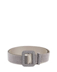 Benedetta Bruzziches elegant light gray floral strass venus belt