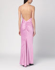 THE ANDAMANE Peony colour dress with back draping
