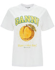 Ganni relaxed fit printed t-shirt