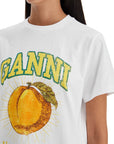 Ganni relaxed fit printed t-shirt