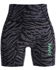 Ganni animal print sports shorts