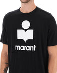 Marant karman linen logo t-shirt