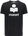 Marant karman linen logo t-shirt