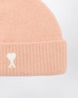 Ami Paris Ami de Coeur powder wool beanie