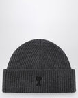 Ami Paris Ami de Coeur grey wool beanie