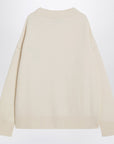Ami Paris Ami De Coeur white wool cardigan