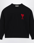 Ami Paris Black wool sweater Ami De Coeur