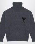 Ami Paris Turtleneck sweater Ami De Coeur grey