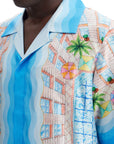 Casablanca short-sleeved silk shirt