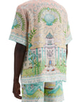 Casablanca short-sleeved linen shirt for men