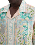 Casablanca short-sleeved linen shirt for men