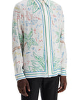 Casablanca silk crayon tennis club shirt