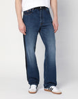 Wales Bonner Washed-out indigo blue jeans