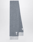 Ami Paris Grey Ami de Coeur scarf