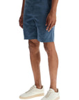 Vilebrequin ponche shorts in tencel gabardine