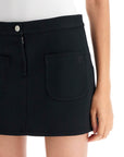 Courreges 2-pocket twill mini skirt