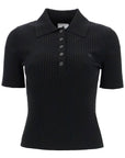 Courreges short-sleeved ribbed polo