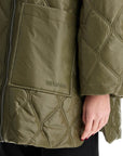 Ganni lightweight down jacket with oversized collar