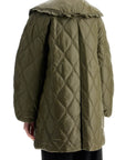 Ganni lightweight down jacket with oversized collar