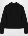 GANNI Black jacket in crêpe